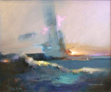 入ってくる土地の抽象的な海の風景 Oil Paintings
